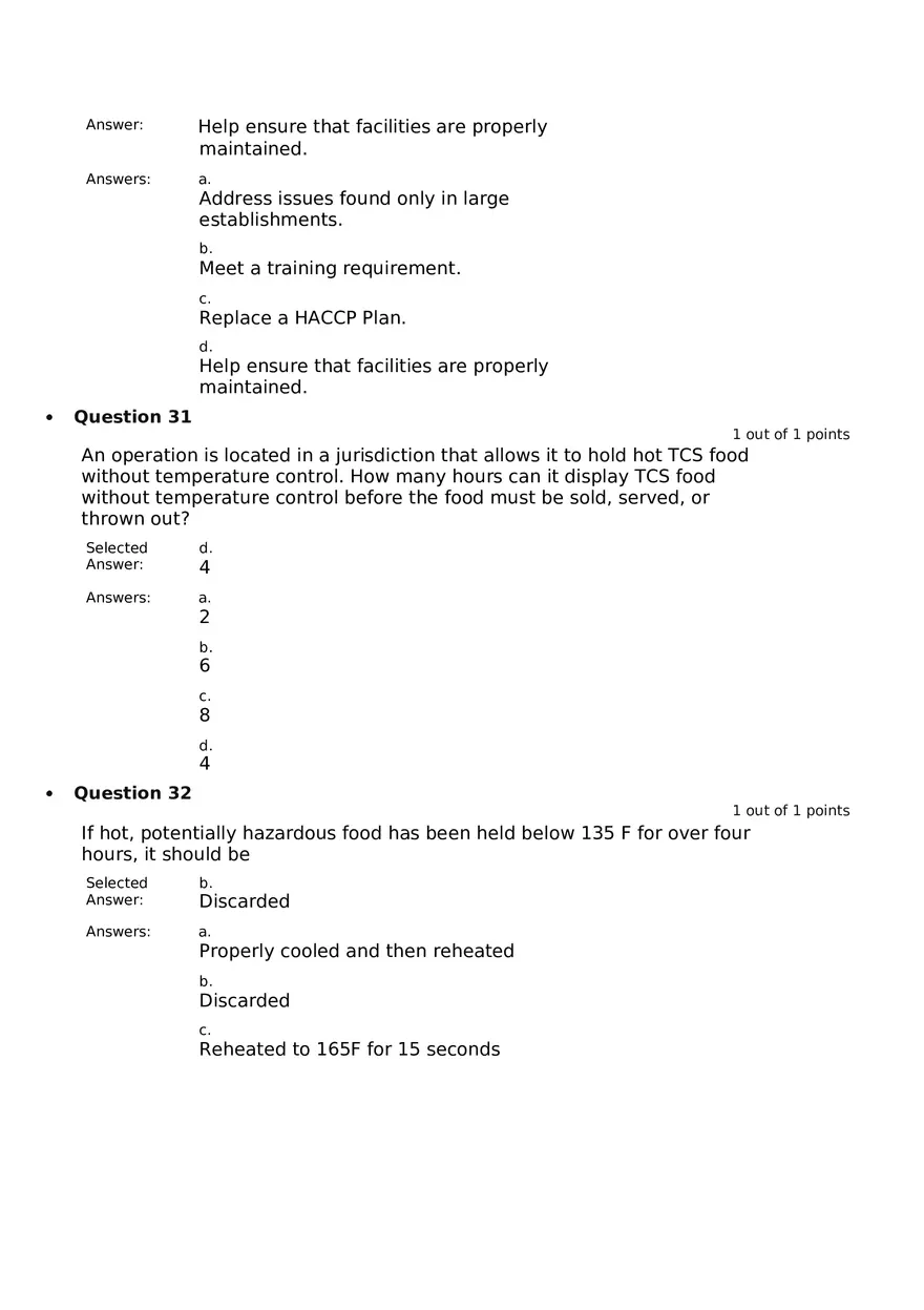 Servsafe Practice Exam Part 19 - Page 3