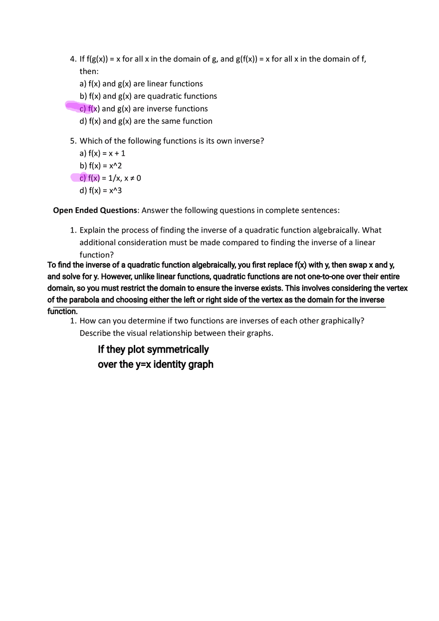 Inverse Functions Final Fall 2024 - Page 3