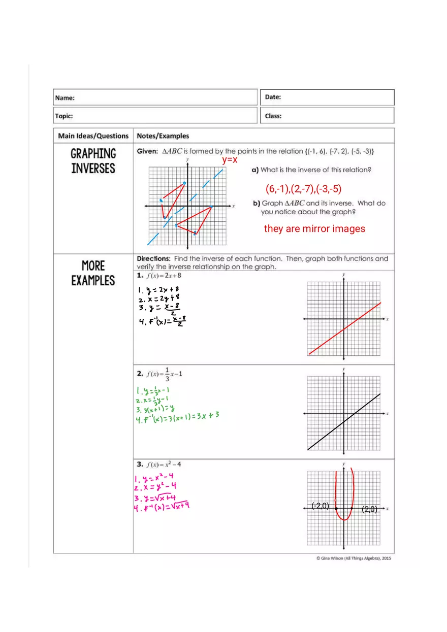 Inverse Functions Final Fall 2024 - Page 4