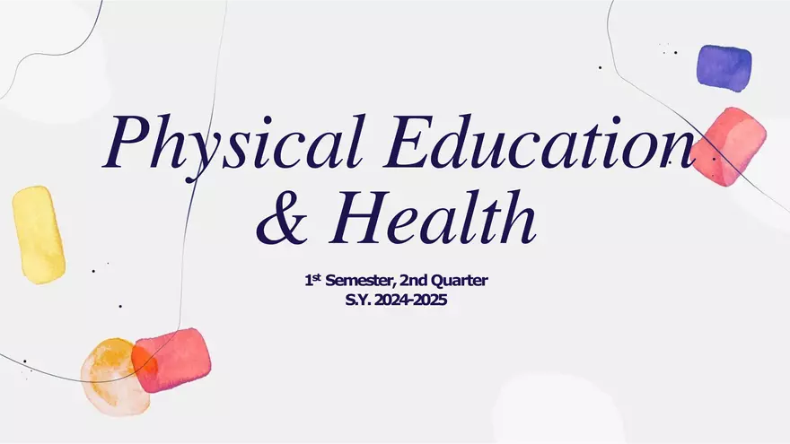 Physical Education & Health - Page 1