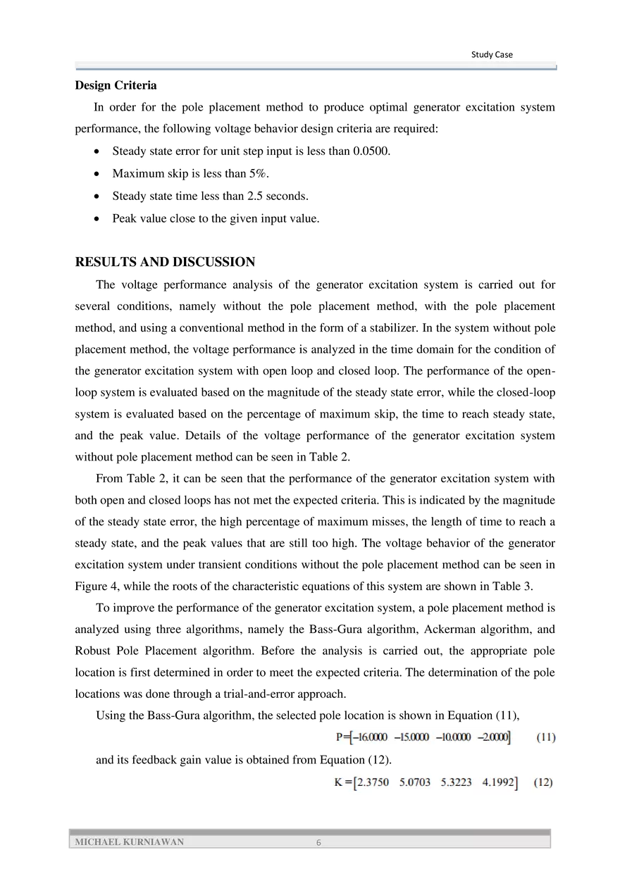 Article Performance Analysis of Generator Excitation System - Page 9