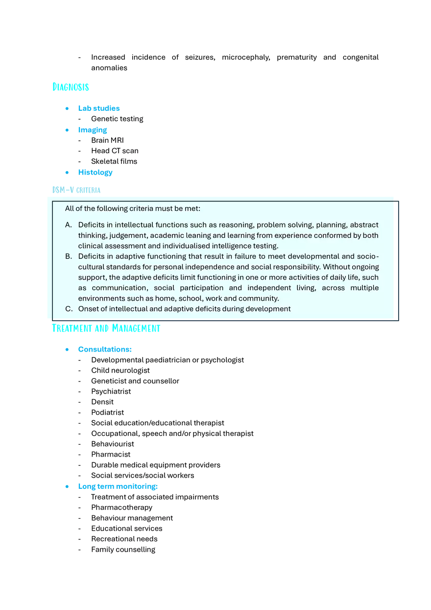 Intellectual Disability: Etiology, Diagnosis, and Management - Page 3