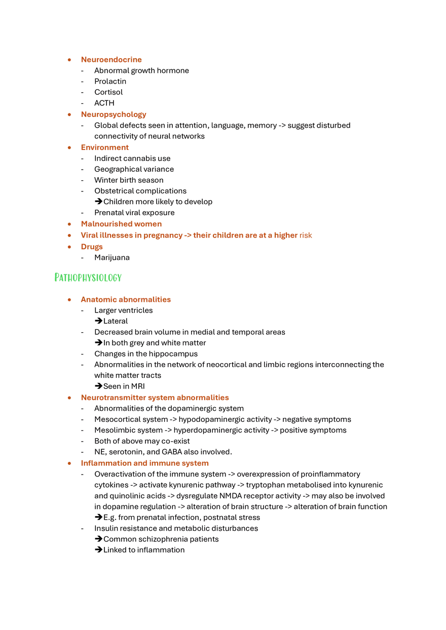 Schizophrenia Study Guide - Page 2