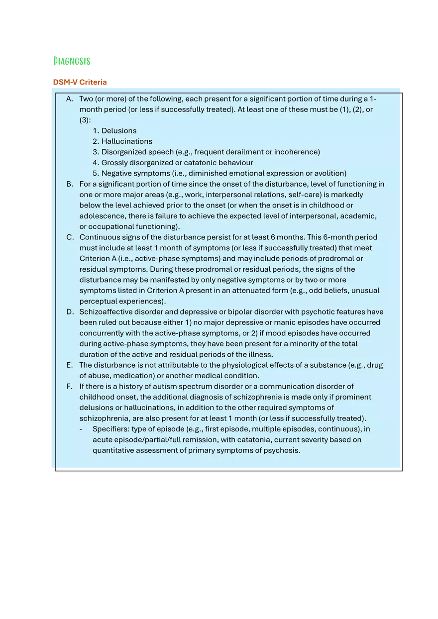 Schizophrenia Study Guide - Page 3