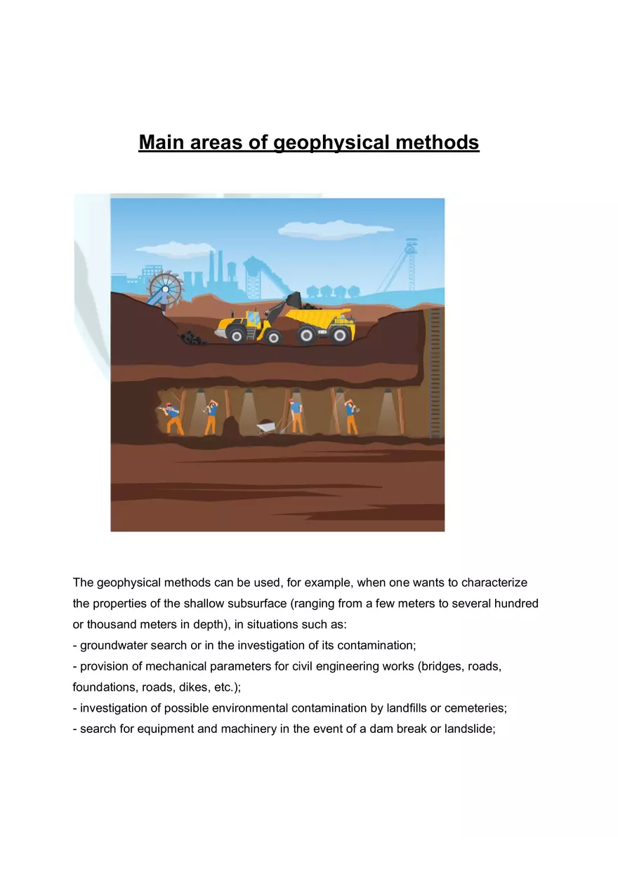 Main Areas of Geophysical Methods - Page 1