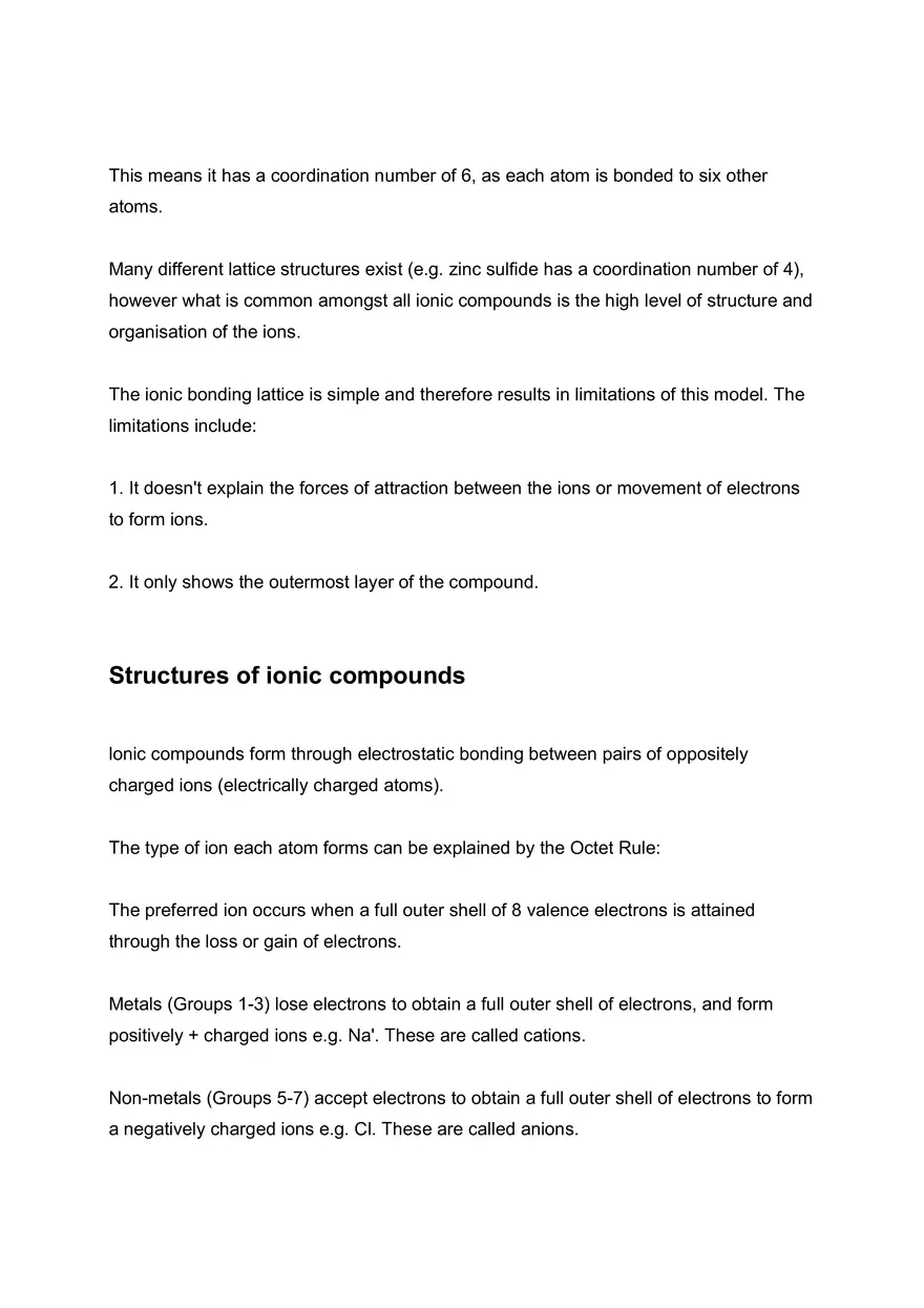 Ionic Bonding - Page 2