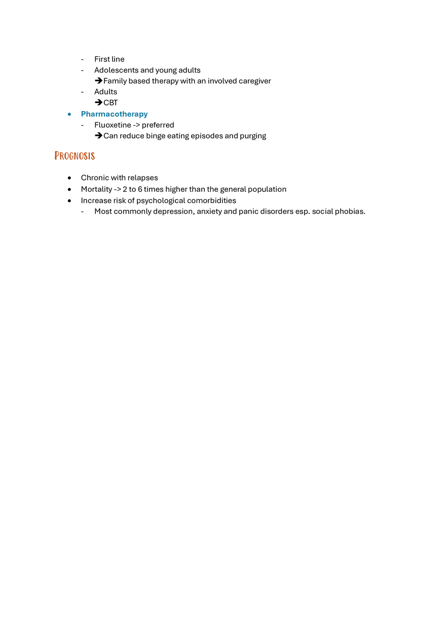 Bulimia Nervosa Medicine Notes - Page 2
