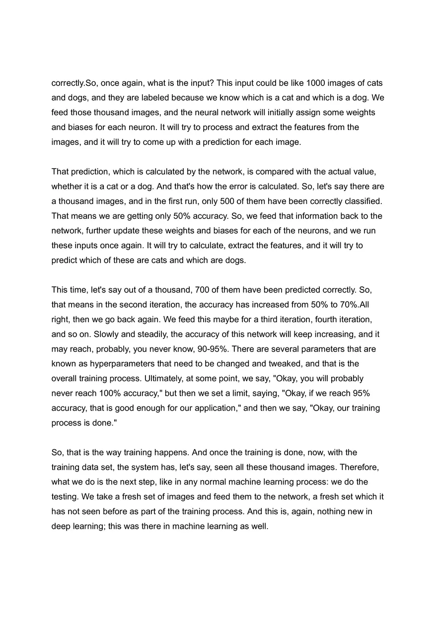 Working of a Neural Network - Page 3