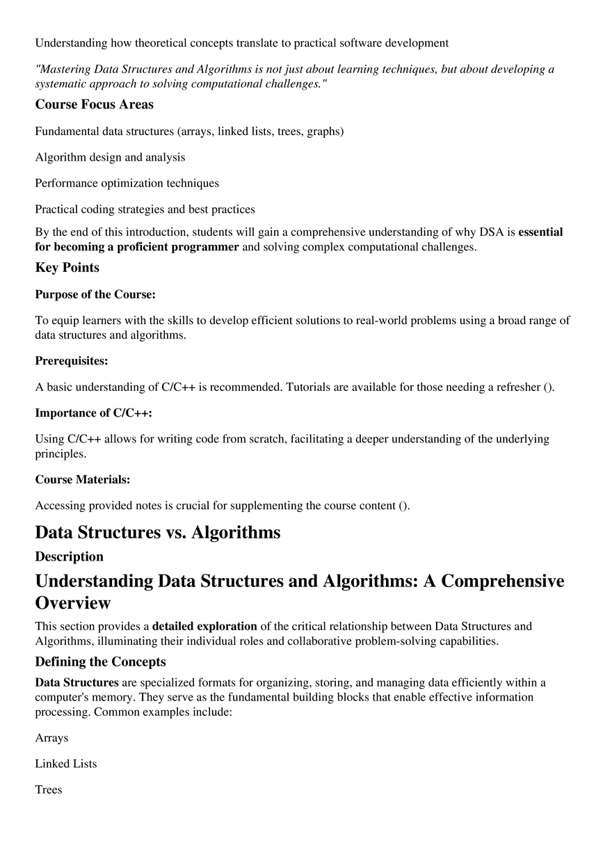 Introduction to Data Structures and Algorithms - Page 2