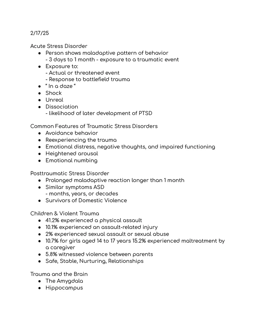 Abnormal Psychology Notes - Page 7