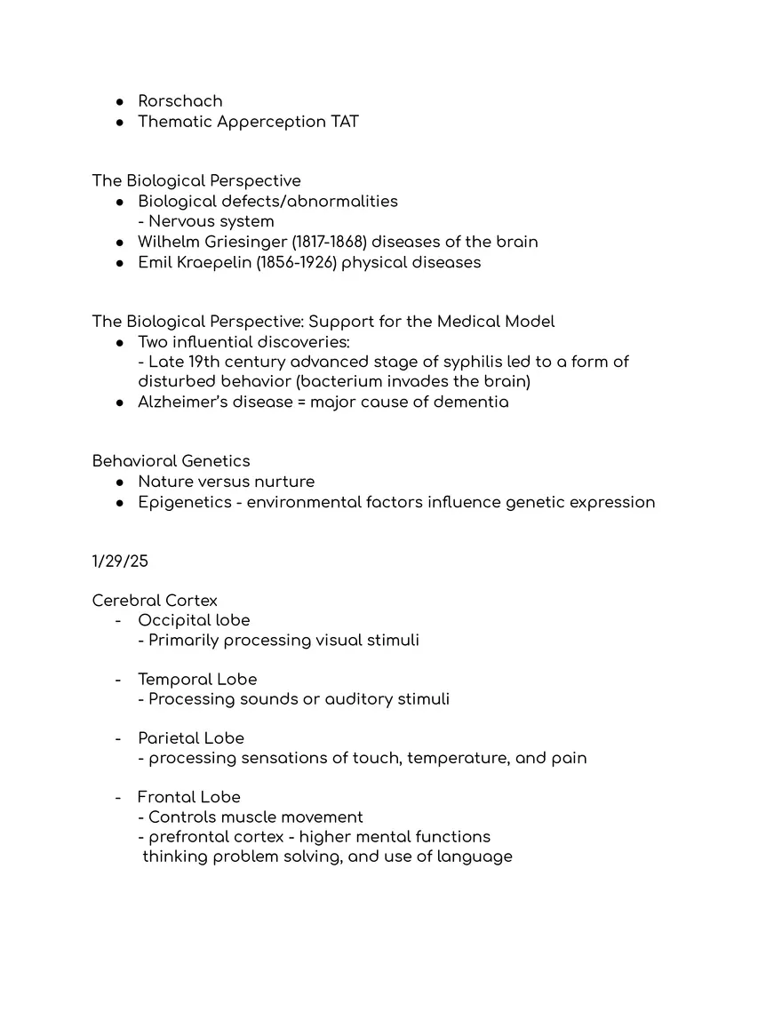 Abnormal Psychology Notes - Page 15