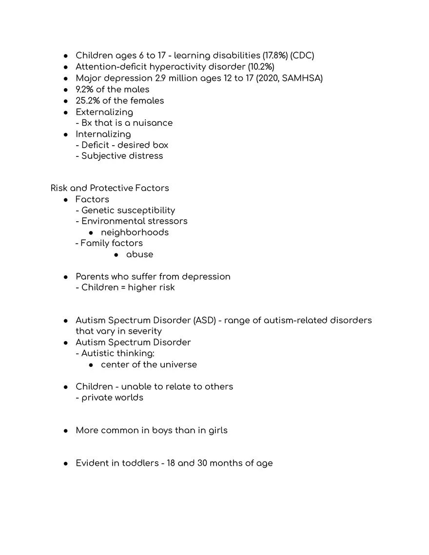 Abnormal Psychology Notes - Page 3