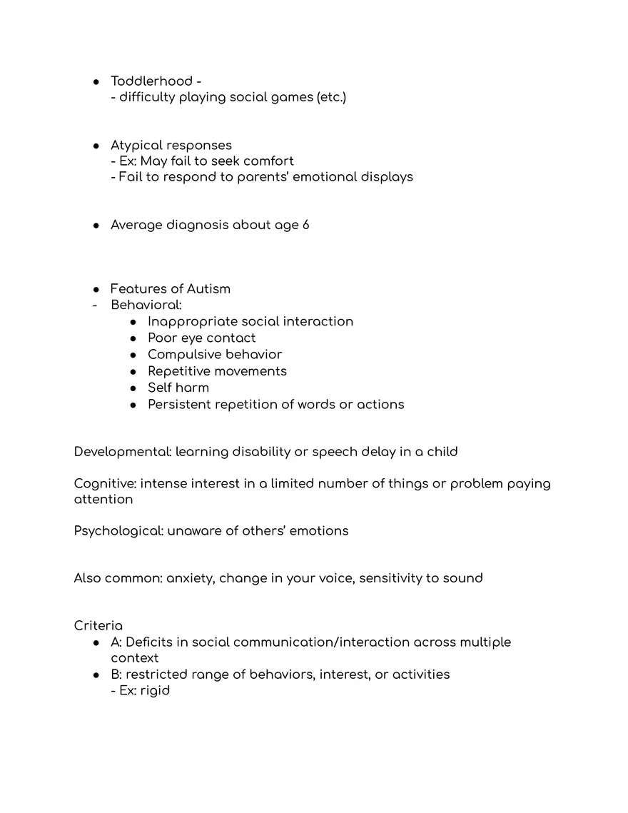 Abnormal Psychology Notes - Page 4