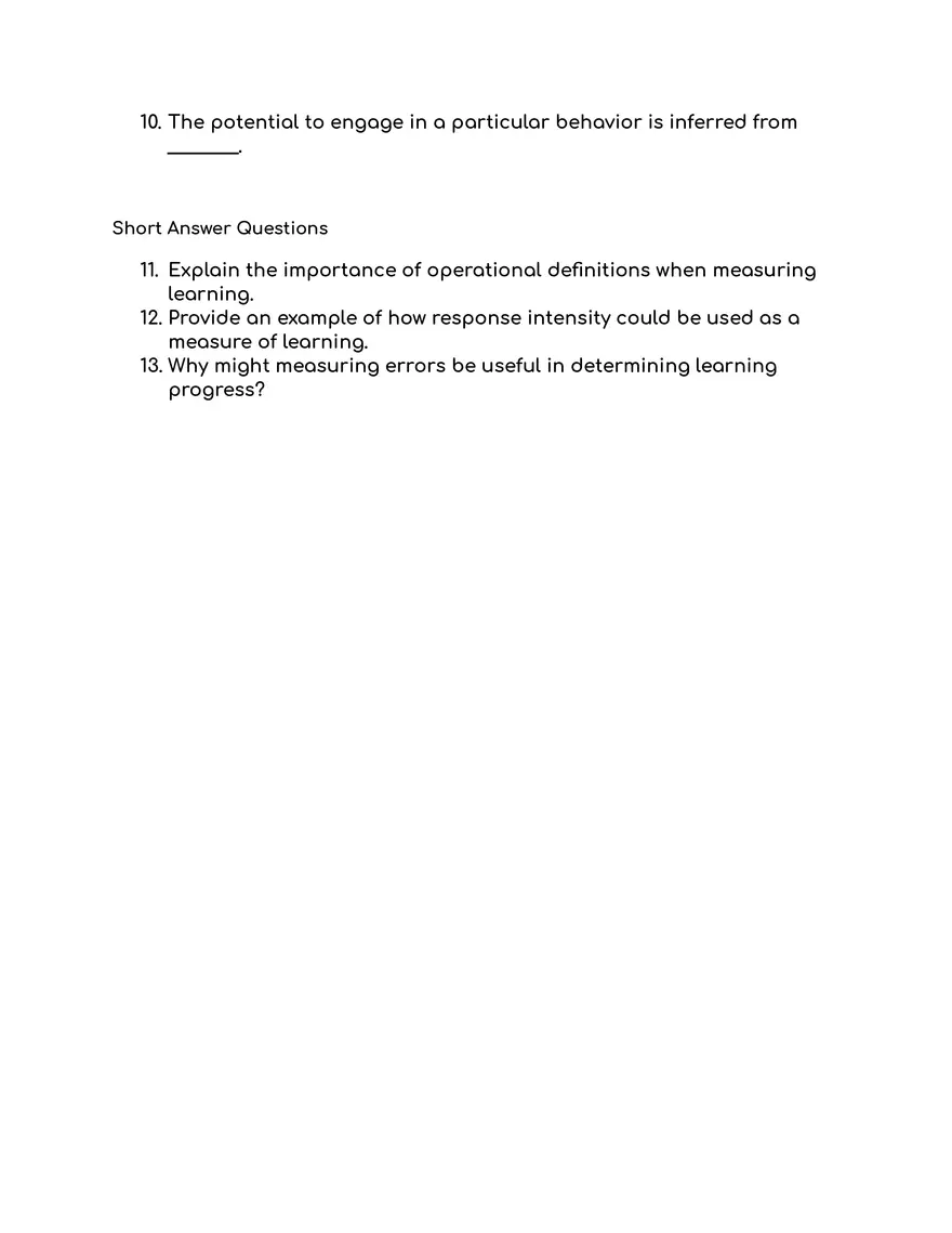 Learning & Behavior Modification Chapter 1 - Page 8