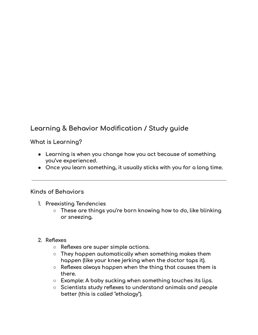 Learning & Behavior Modification Chapter 1 - Page 5