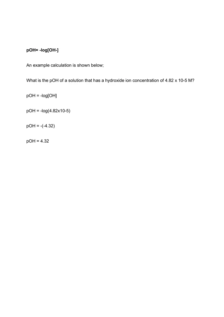 Defining pH and pOH - Page 3