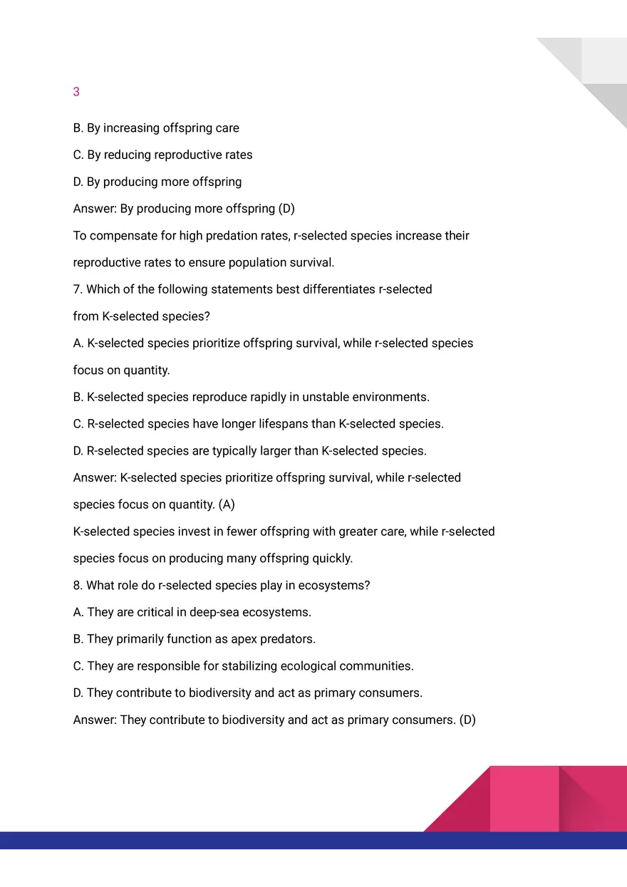 Quiz on r-selected Species - Page 3