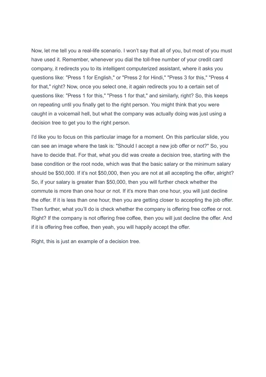 Decision Tree Algorithm - Page 2
