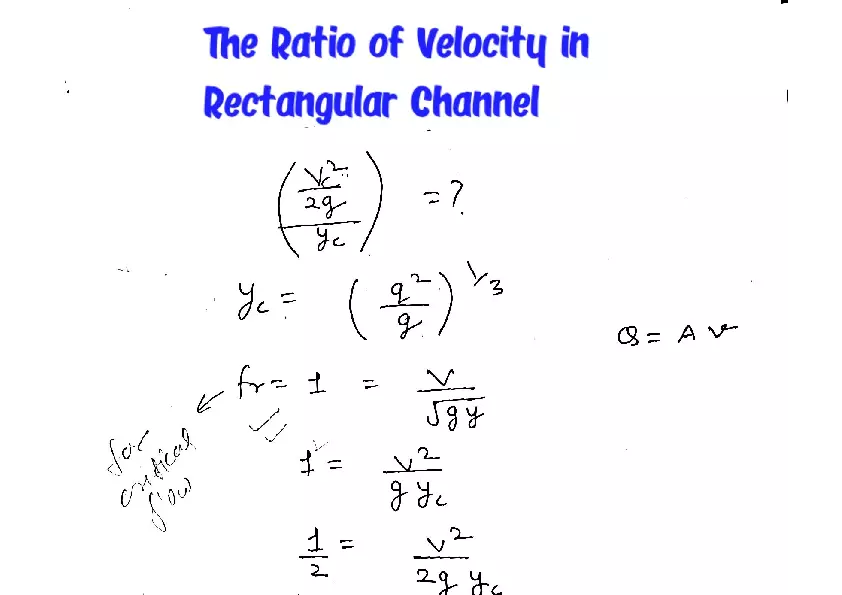 The Ratio of Velocity in Rectangular Channel - Page 1