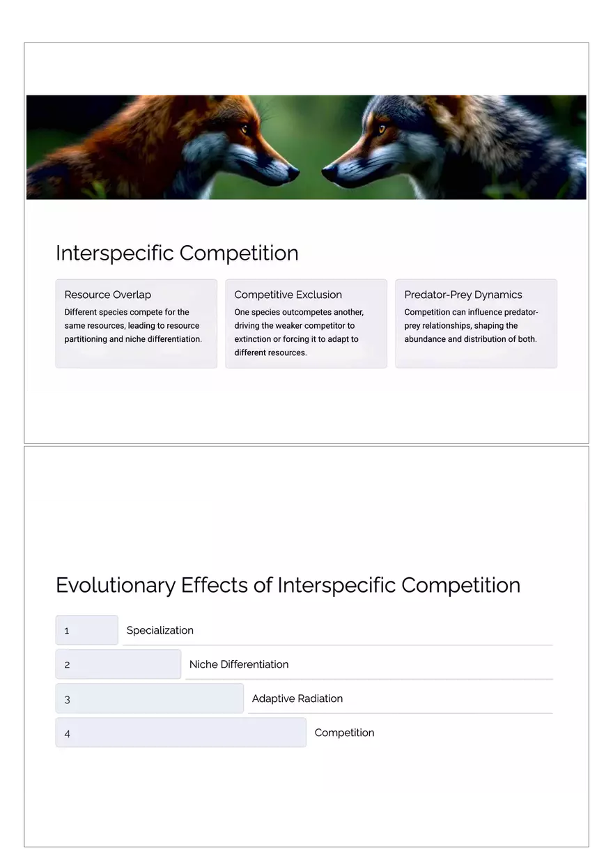 Interspecific and Intraspecific Competition - Page 3
