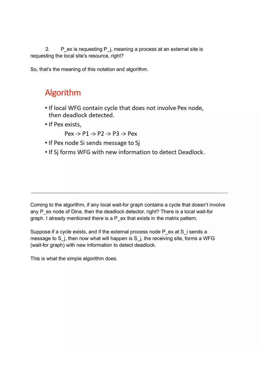 Pathpushing Algorithm in Distributed Deadlock Detection - Page 2