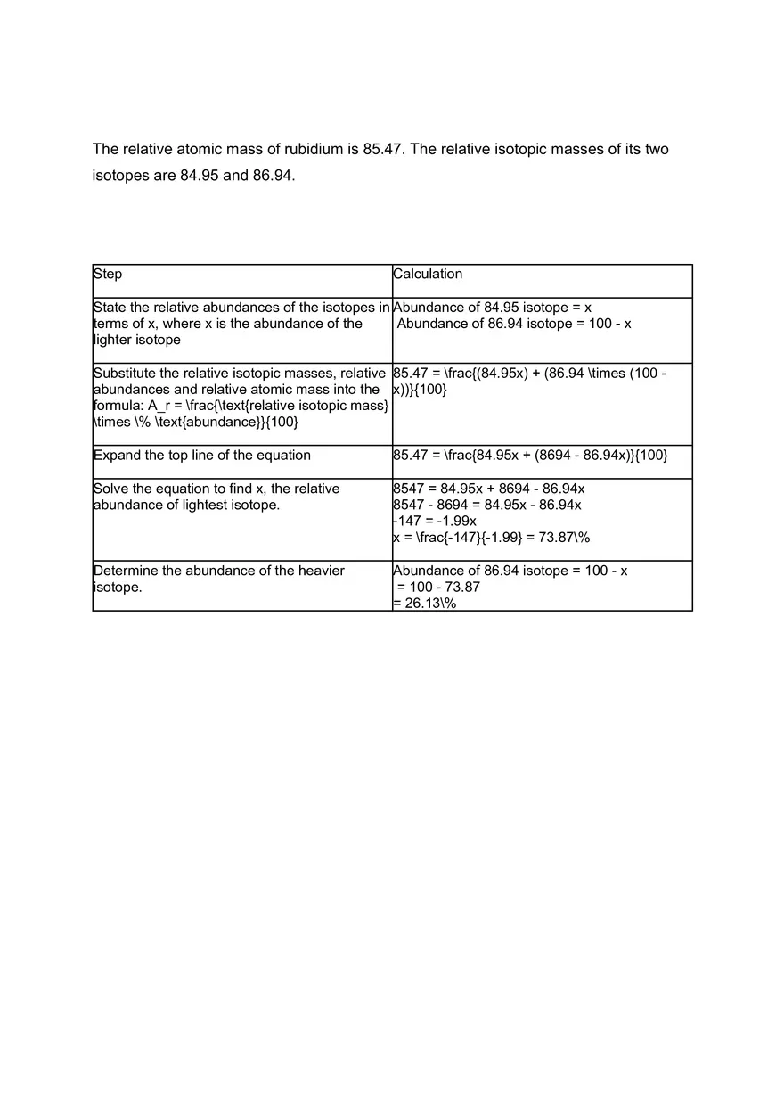 Relative Atomic Mass - Page 4