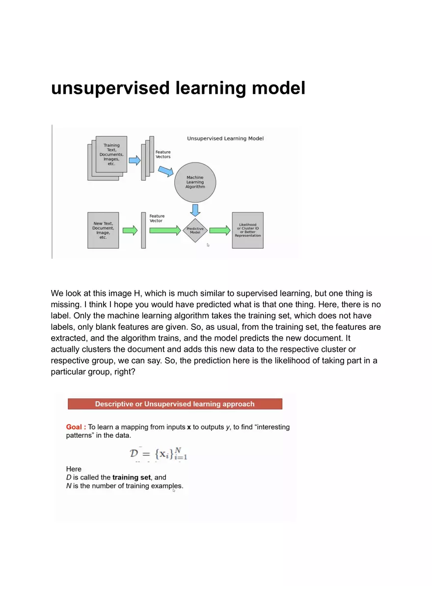 Unsupervised Learning Model - Page 1