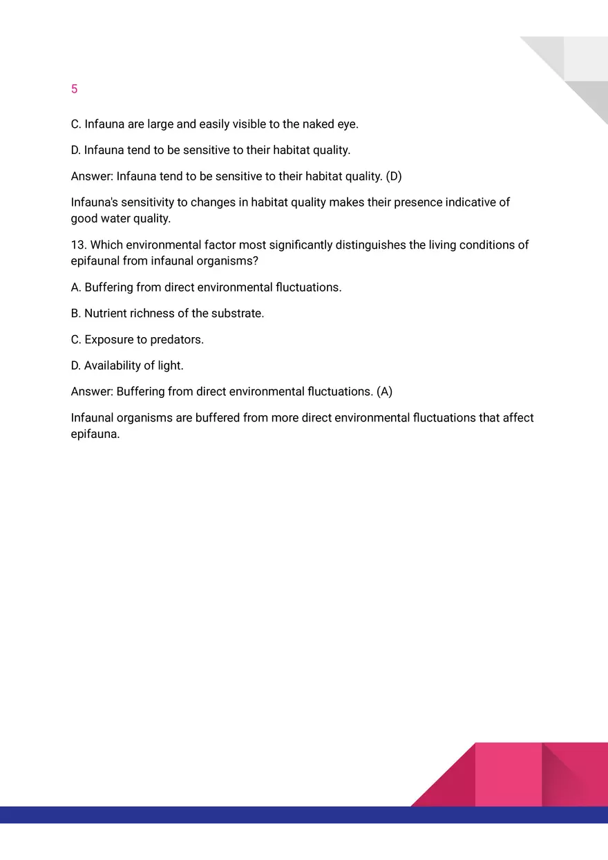 Quiz On Epifauna and Infauna - Page 5