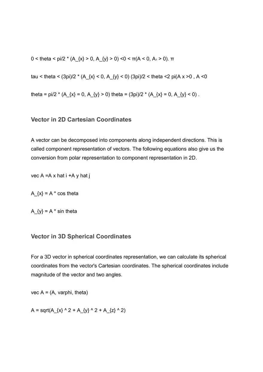Vector in 2D Cartesian Coordinates - Page 3