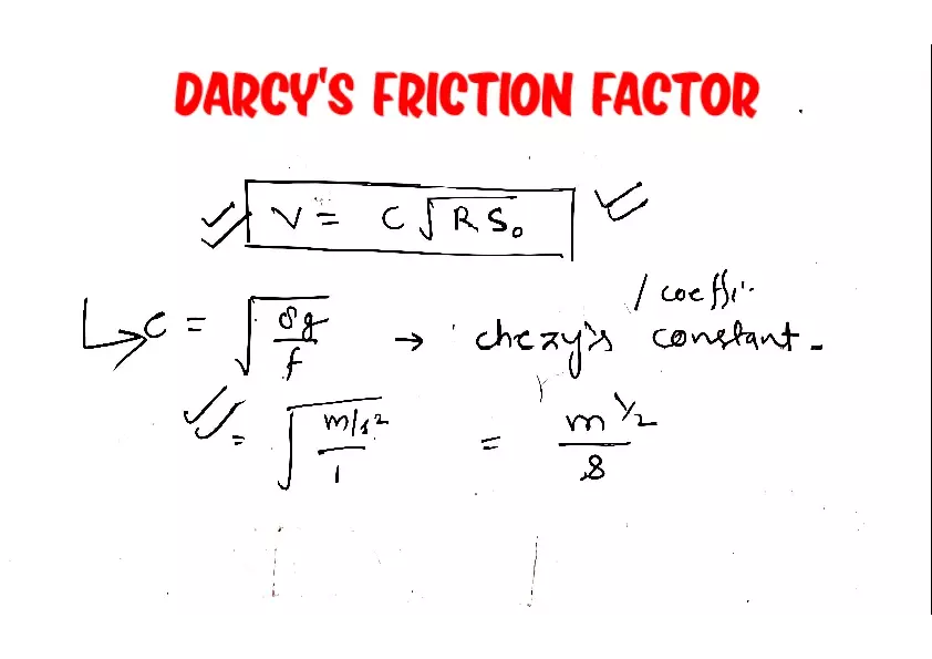 DARCY'S FRICTION Factor - Page 1