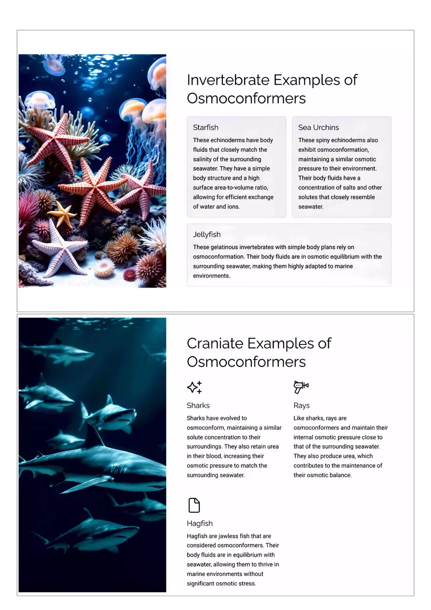 Osmoconformers: Adapting to the Aquatic Environment - Page 3