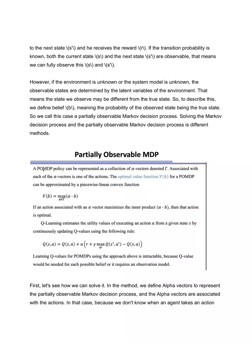 Partially Observable MDP - Page 2