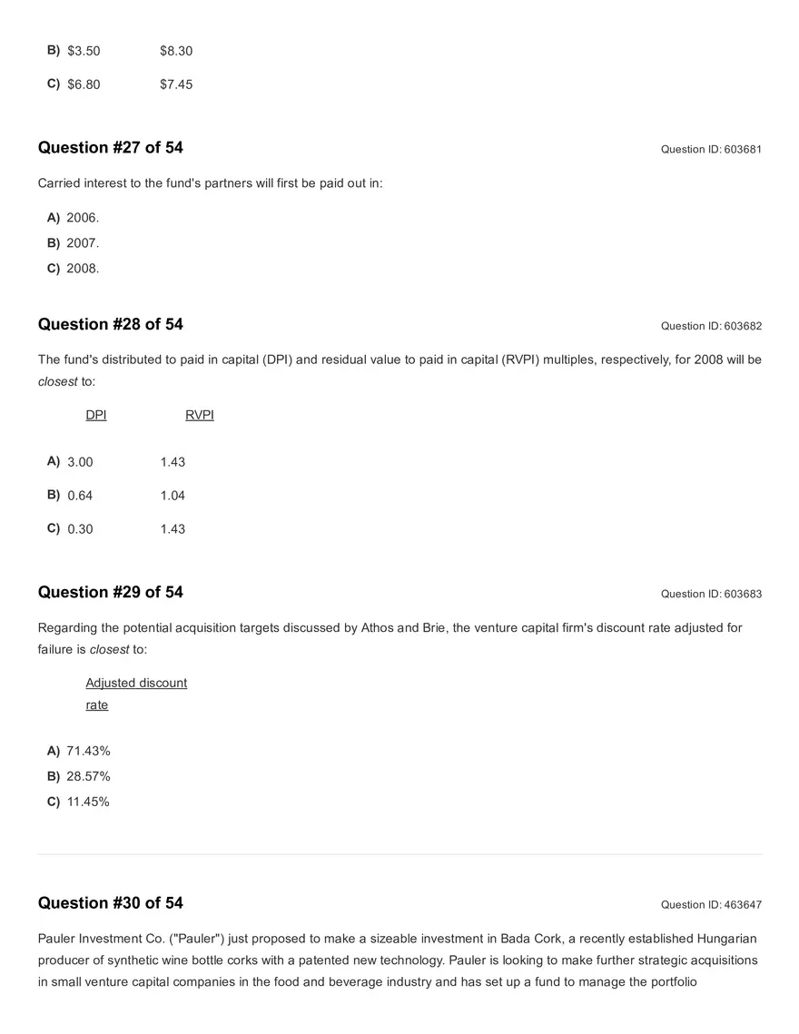 Reading 45: Private Equity Valuation Question - Page 3