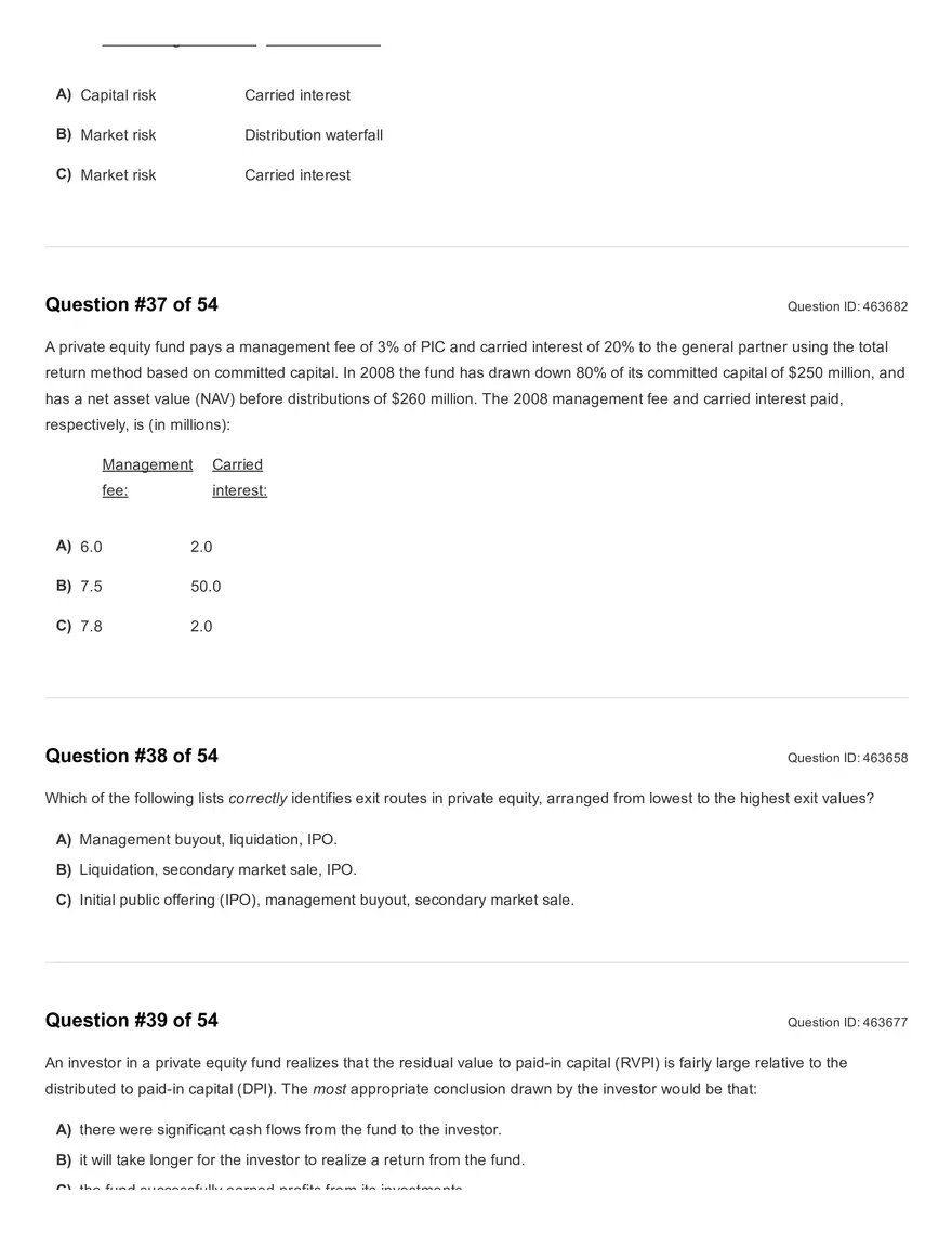 Reading 45: Private Equity Valuation Question - Page 6