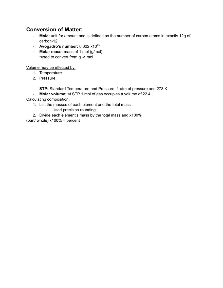 Chemical Reactions Final Study Guide - Page 2