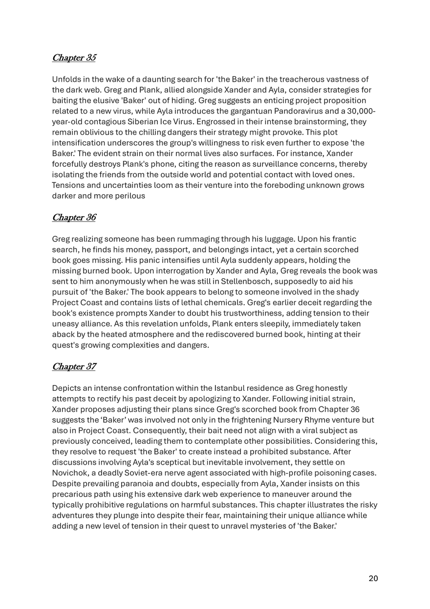 Donkerweb Chapter Summaries - Page 12