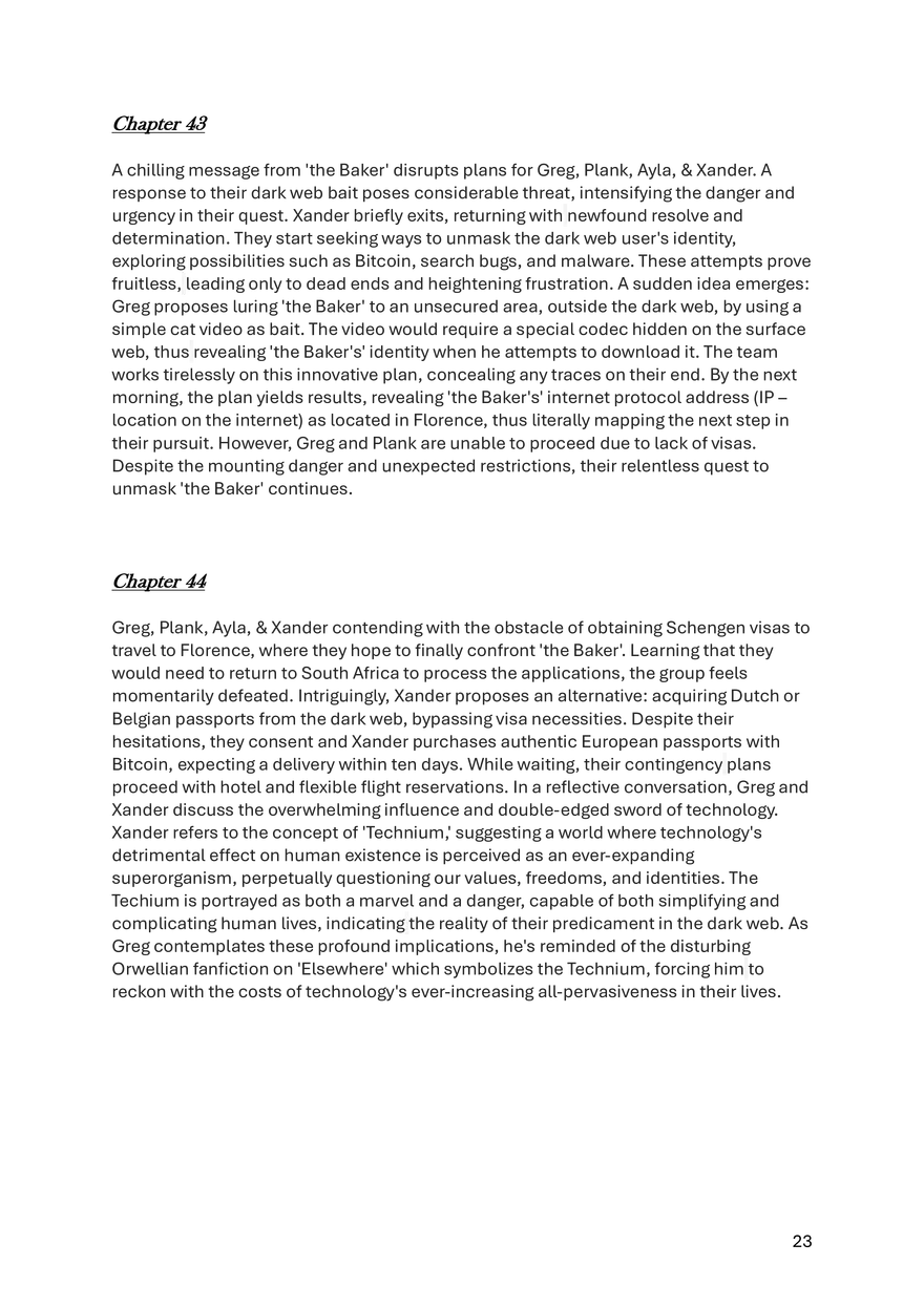 Donkerweb Chapter Summaries - Page 16