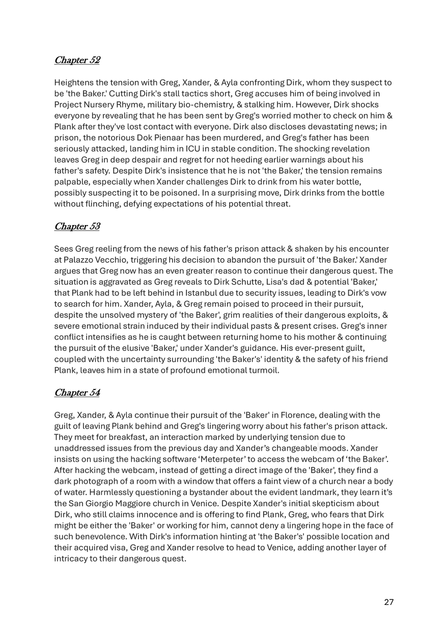 Donkerweb Chapter Summaries - Page 20