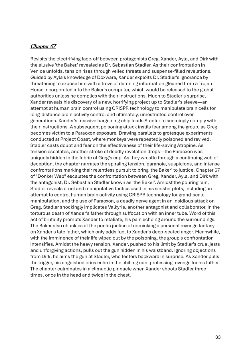Donkerweb Chapter Summaries - Page 27