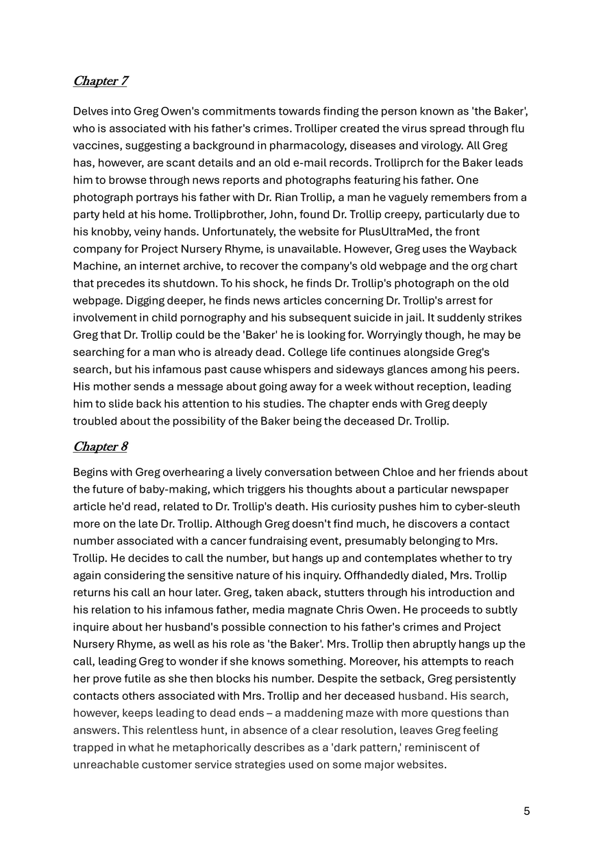 Donkerweb Chapter Summaries - Page 29