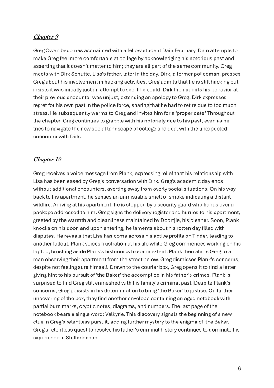 Donkerweb Chapter Summaries - Page 30