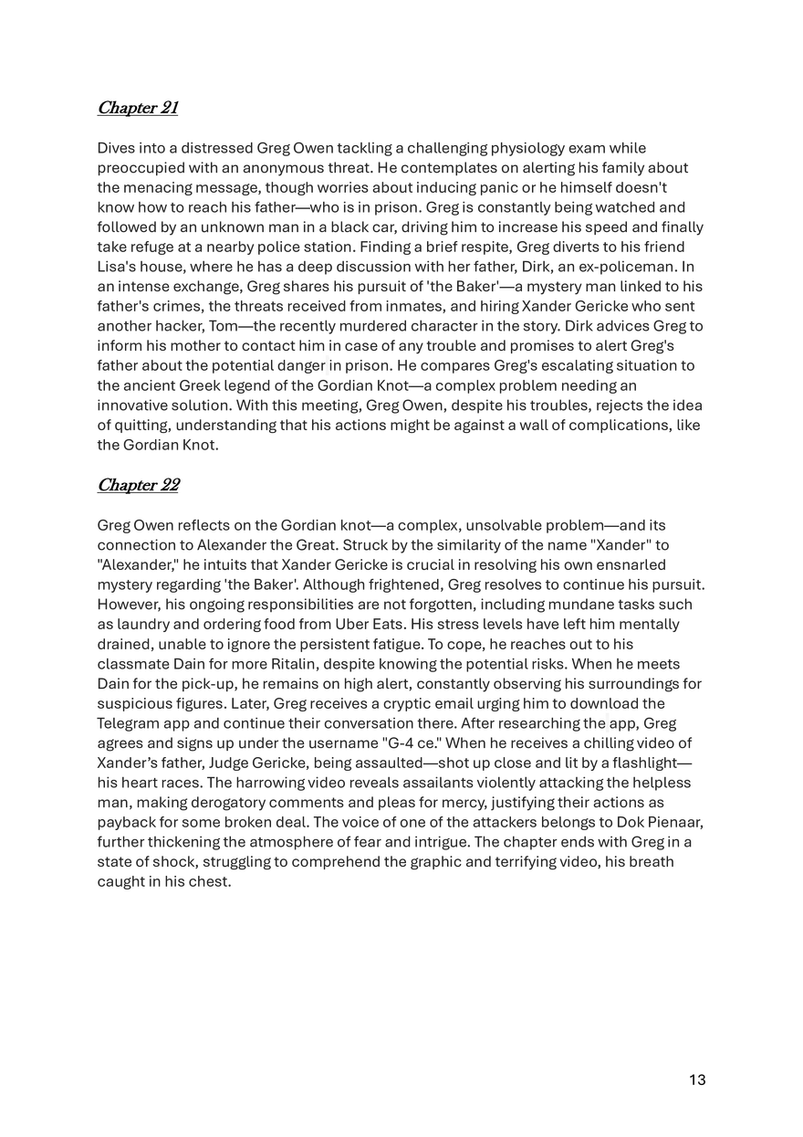 Donkerweb Chapter Summaries - Page 5