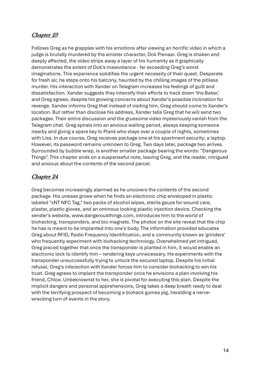 Donkerweb Chapter Summaries - Page 6