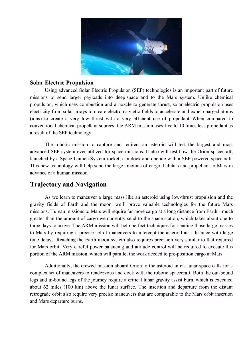 Mars and Asteroids NASA's Plan - Page 2