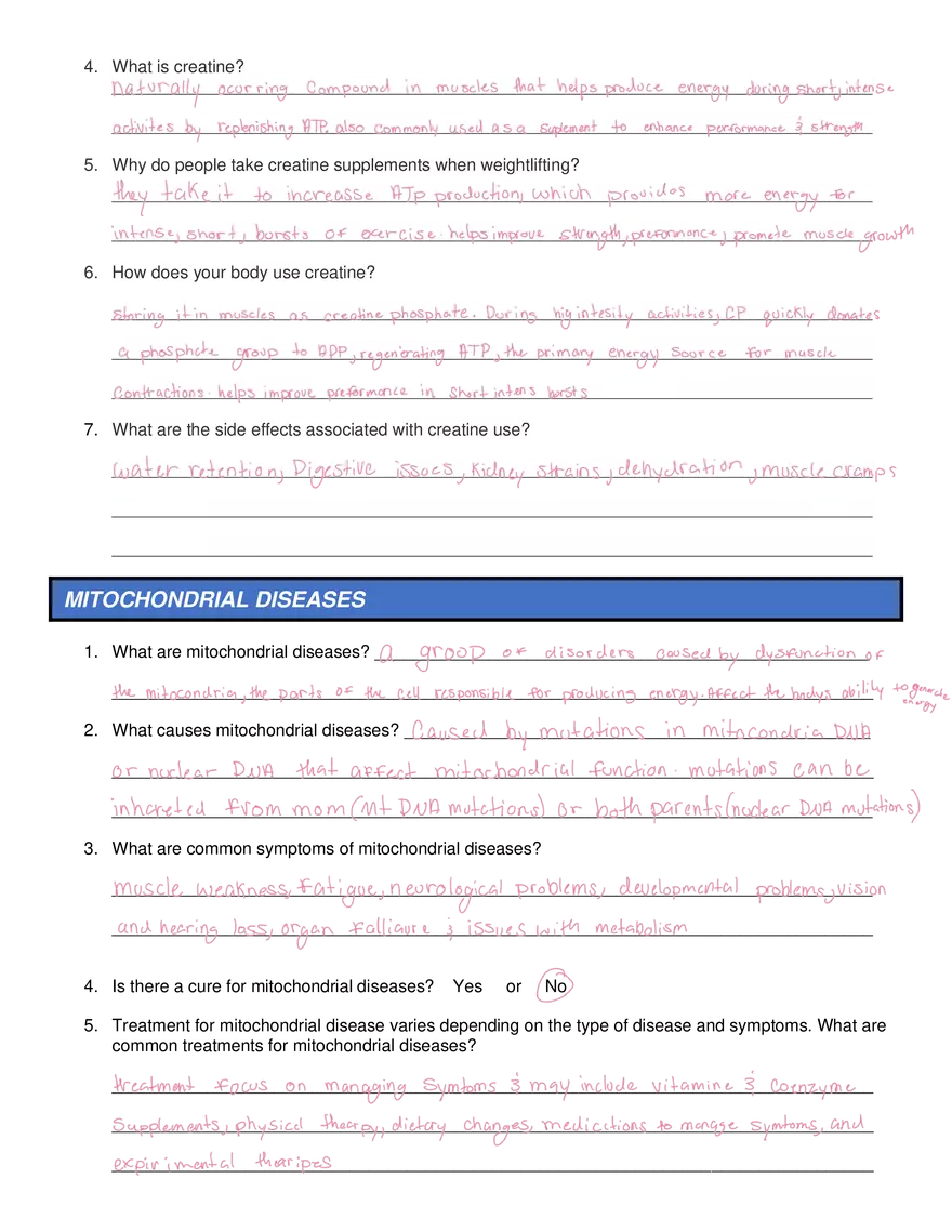 Metabolic Processes - Making Connections Questions - Page 3