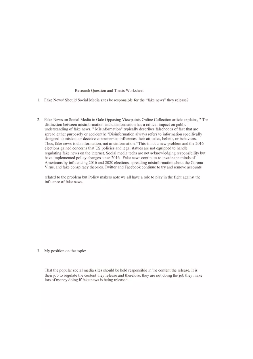 Research Question and Thesis Worksheet - Page 2