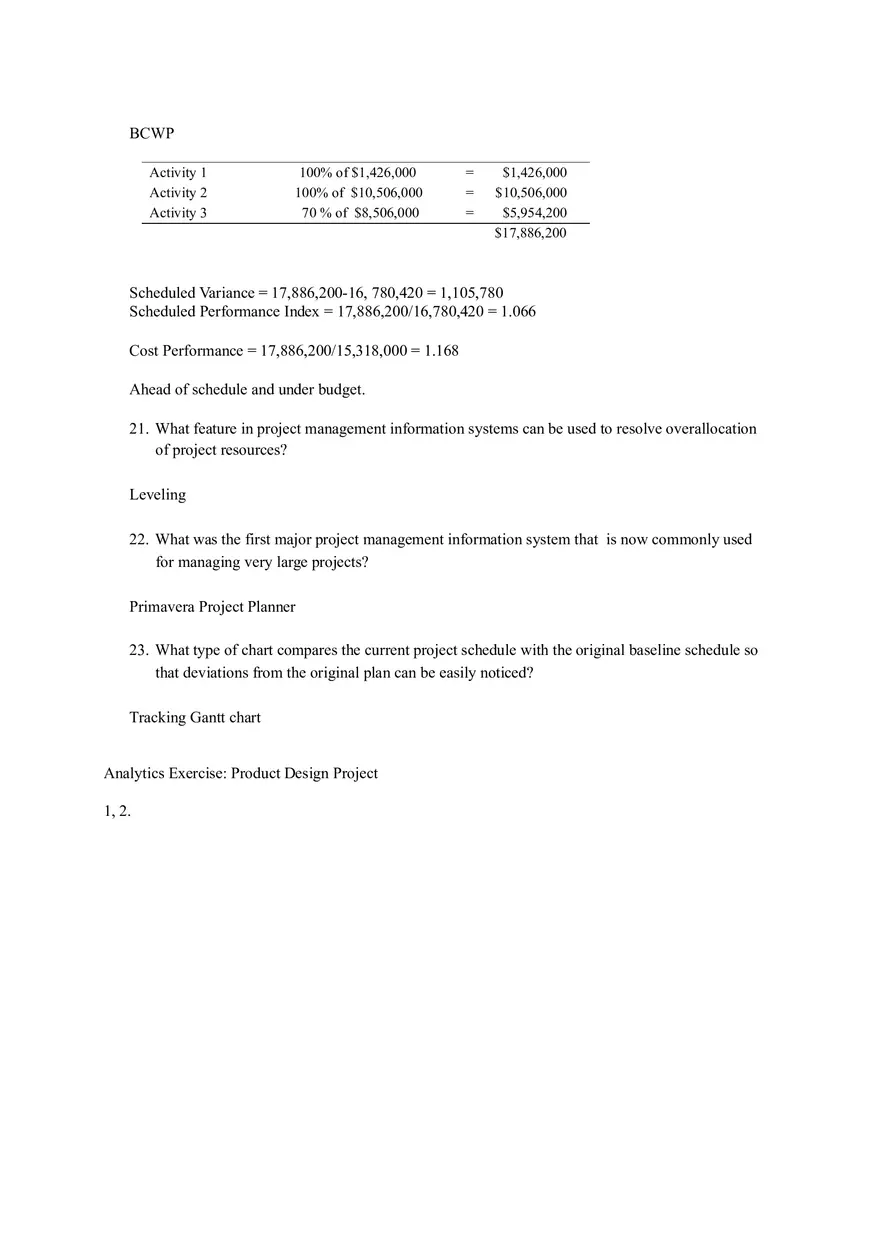 Discussion Questions on Project Management and Scheduling Part 2 - Page 5