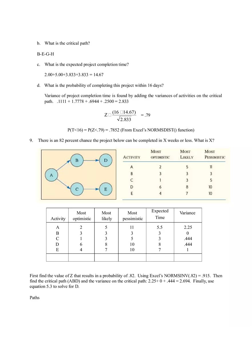 Discussion Questions on Project Management and Scheduling Part 1 - Page 10