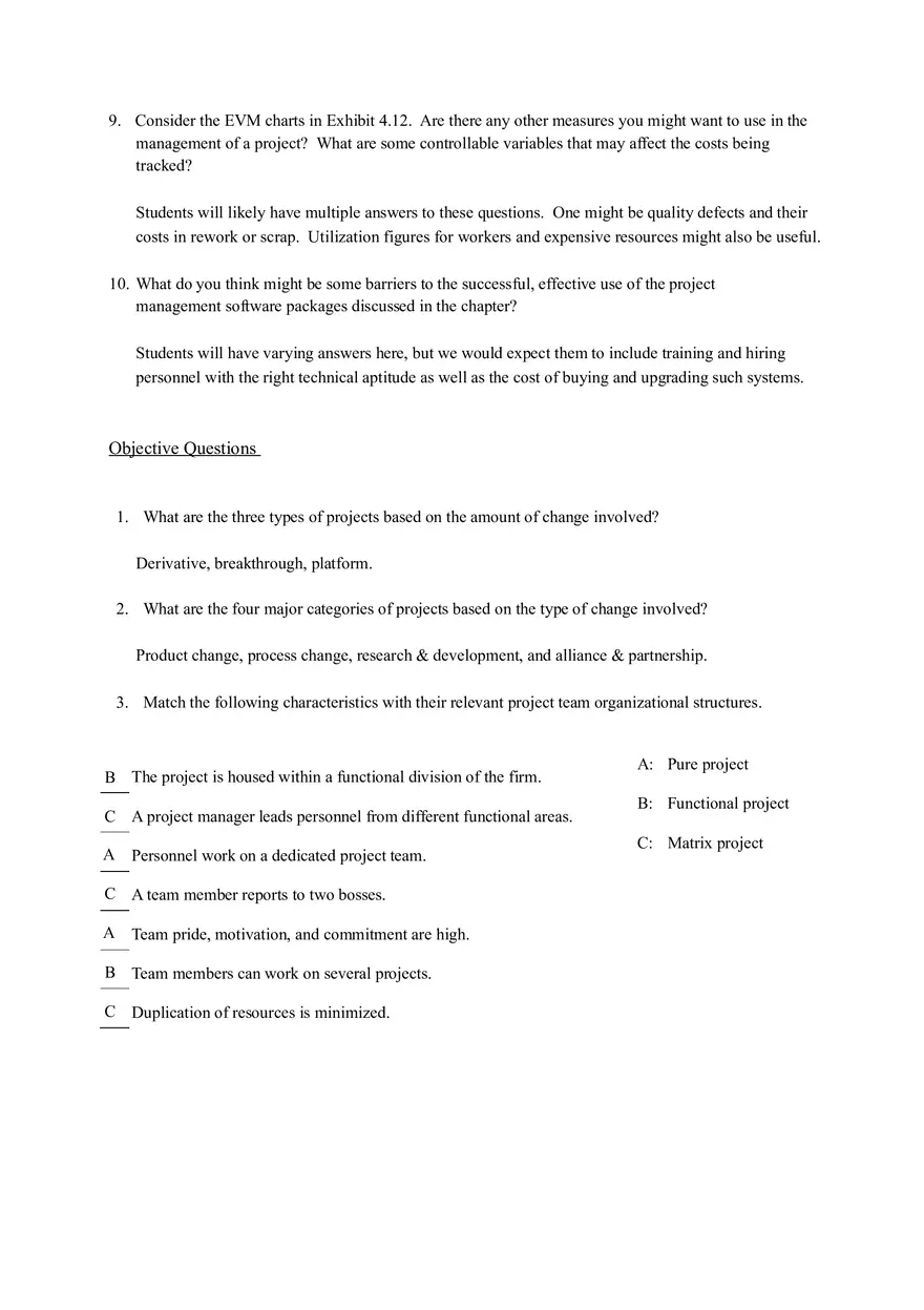 Discussion Questions on Project Management and Scheduling Part 1 - Page 5