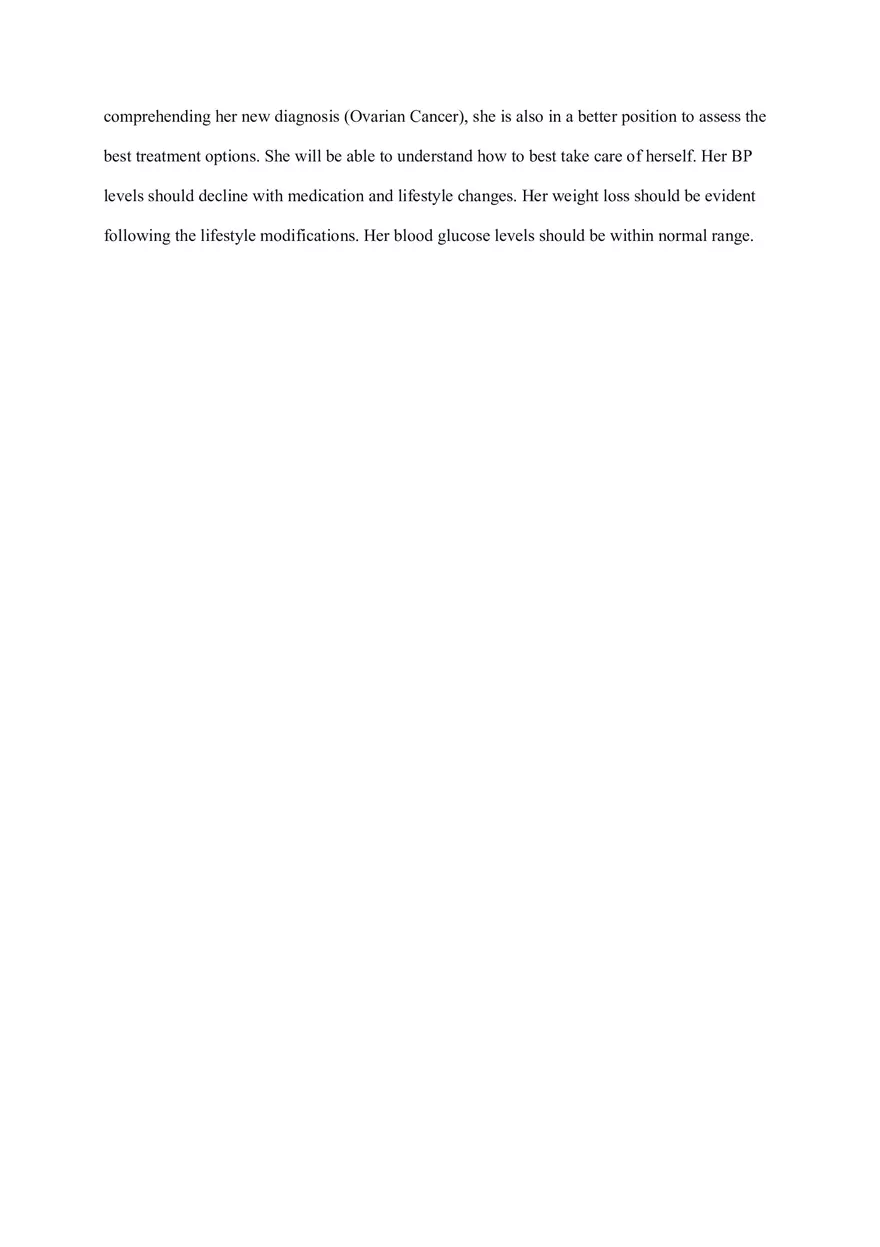 Care Plan - The Patient is a 56-year-old Obese Orthodox Woman - Page 5